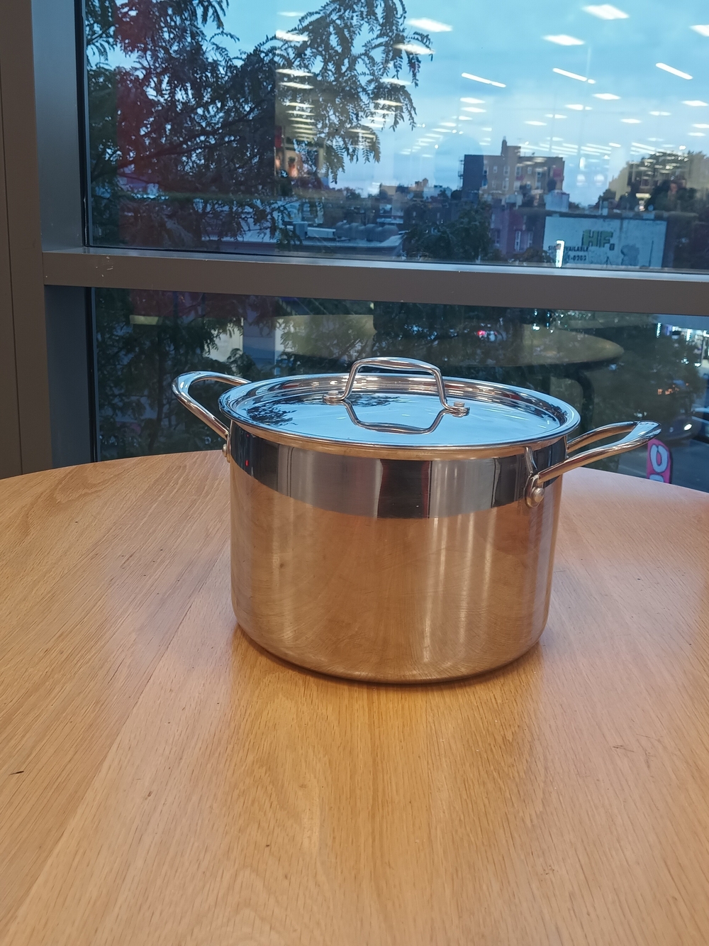 Premium Stainless Steel Stockpot with Lid - Silver